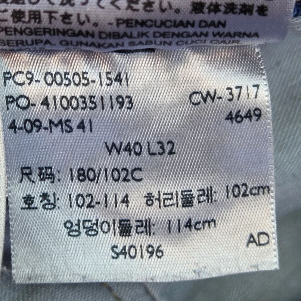 Levi's 505 Regular Fit Jeans Mens 40x32 Blue Straight Leg Denim 00505-1541 - Picture 6 of 11